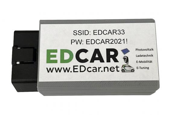 EDcar WLAN Dongle für Smart 451 ED3 HV "Batterie selber auslesen"